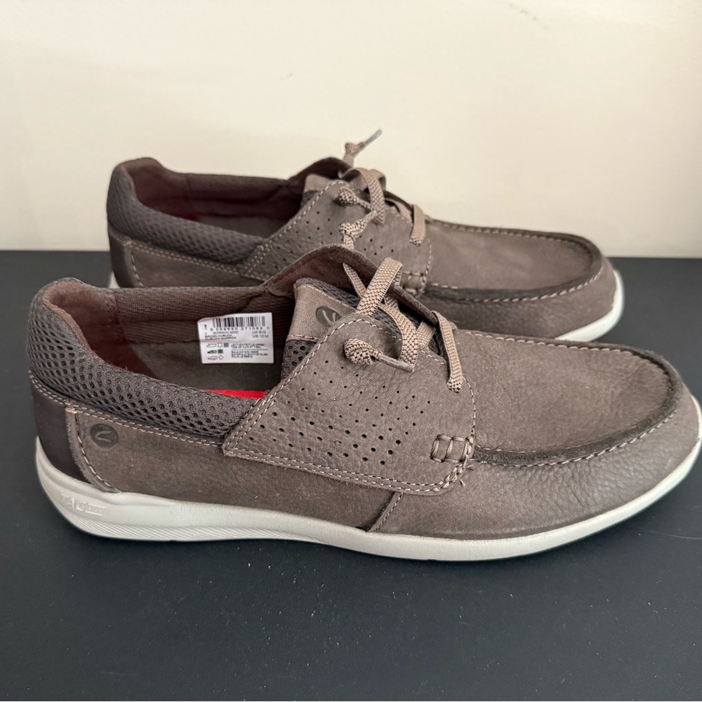 Clarks Gorwin Moc - Brown Nubuck - Men’s Size 10
